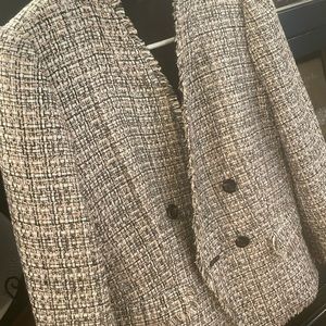 Ann Taylor Tweed Shimmer Blazer